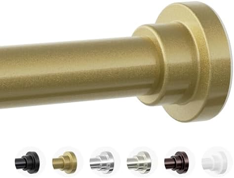 Mcrbeay Shower Curtain Rod, 1" Diameter Heavy Duty Tension Shower Rod