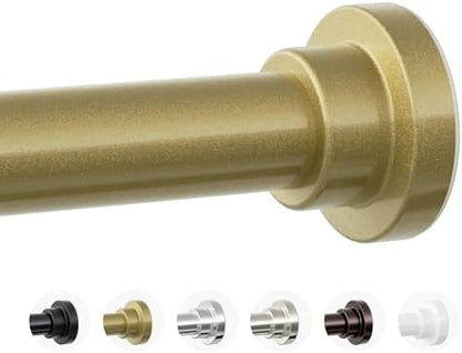 Mcrbeay Shower Curtain Rod, 1" Diameter Heavy Duty Tension Shower Rod