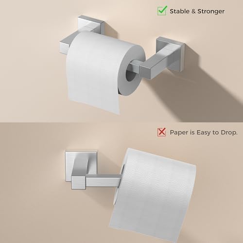 FORIOUS Toilet Paper Holder and Towel Ring Set, Bathroom Accessories Set