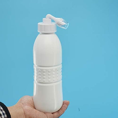 Upside Down Bidet for Postpartum Care, Old People&Child Cleansing.Portable Bidet Sprayer and Travel Bidet with Hand Held Bidet Bottle for Personal Cleansing (L, White)