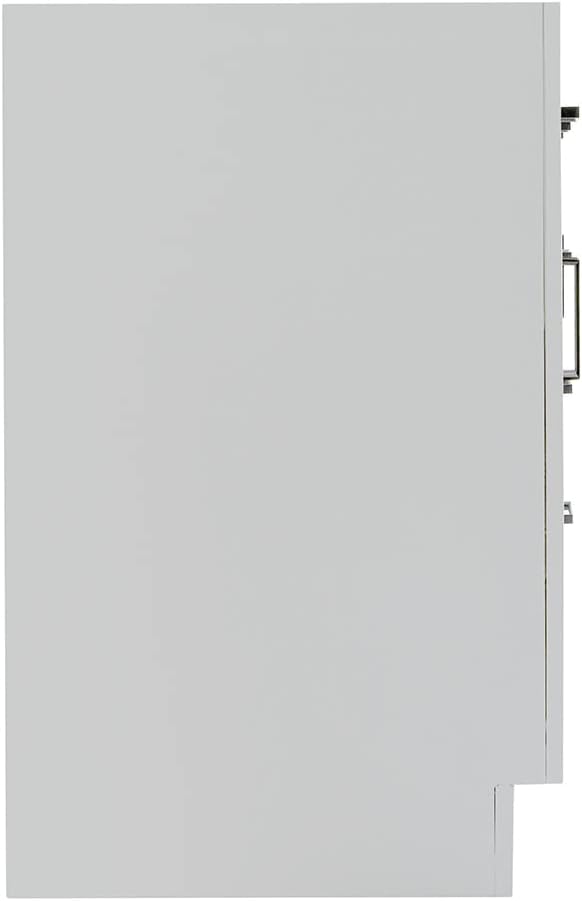 ARIEL Hepburn 60-inch Bathroom Vanity Base Cabinet,Solid Wood, 4 Soft Closing Doors, 6 Dovetail Drawers, Grey