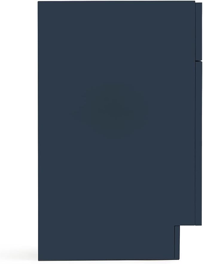 ARIEL Hamlet 60-inch Bathroom Vanity Base Cabinet,Solid Wood, 4 Soft Closing Doors, 3 Dovetail Drawers, Satin Brass, Midnight Blue