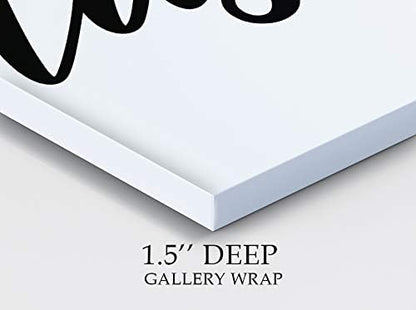 Renditions Gallery Simple Flush Sign Bathroom Décor Gallery Wrapped Canvas Wall Art, 16x16,