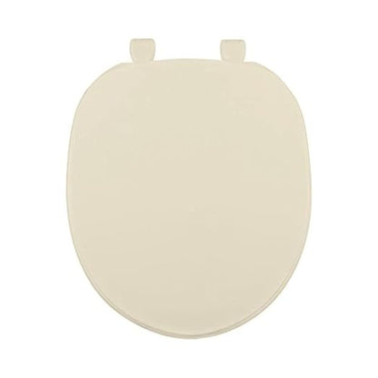 Centoco Toilet Seat Round, Closed Front with Cover, Residential, Plastic, Made in the USA, 200-106, Bone