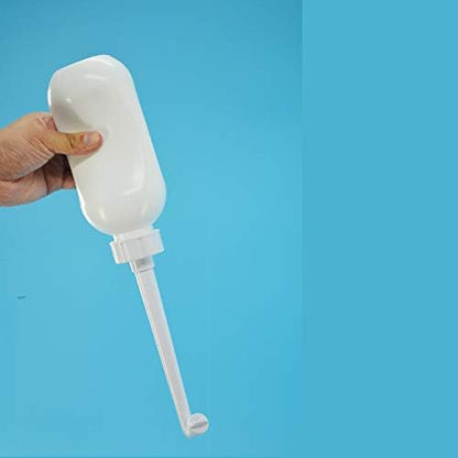 Upside Down Bidet for Postpartum Care, Old People&Child Cleansing.Portable Bidet Sprayer and Travel Bidet with Hand Held Bidet Bottle for Personal Cleansing (M, White)