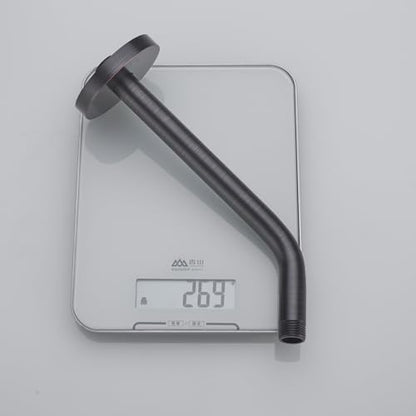 Shower Arm with Flange, Made of 304 Stainless Steel Shower Extension Extender Pipe, Wall-Mounted for Fixed Bathroom Showerhead, Never Rust 10 Inch Oil Rubbed Bronze,SW-RD91018-10-ORB.