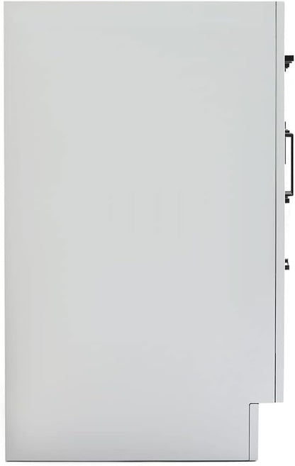 ARIEL Hepburn 72-inch Bathroom Vanity Base Cabinet,Solid Wood, 4 Soft Closing Doors, 6 Dovetail Drawers, Grey