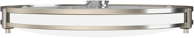 Juno Saturn Flush Mount Ceiling Light with Switchable Color Temperature (2700K-5000K), 16-Inch, Brushed Nickel