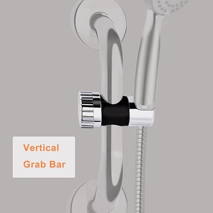 YOO.MEE ADA Grab Bar Hand Shower Bracket, ONLY FIT DIAMETER 1.25'' (32mm) Safety Grab Rail, Split-type design in 5 seconds Easy Installation