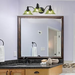 Green 3 Light Vanity Light Bathroom Light Modern Bathroom Light Fixtures