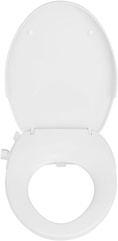 Niagara Hydrotech Non-Electric Bidet Seat – Fits Elongated Toilet Bowls, Front & Rear Wash Options, Adjustable Water Pressure for Added Comfort, No Electricity Required