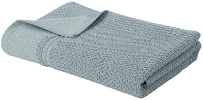 Modern Threads Astra 6-Piece 100% Cotton Towel Set – Jacquard Geometric Pattern – Includes 2 Bath Towels, 2 Hand Towels, 2 Washcloths – Absorbent, Quick Dry, Soft & Durable – Seafoam