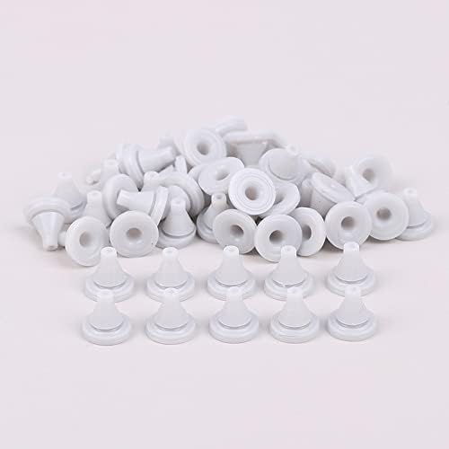 50 Pack Rain Shower Head Nozzles Replacement Universal Shower Heads Nozzle Inserts Silicone Nibs Parts for High Pressure Showerhead Combo Rainfall Shower Head Handheld Spray Combo