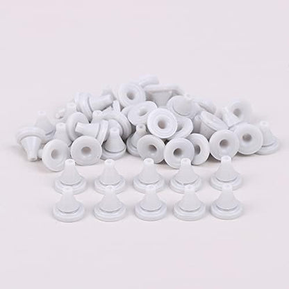 50 Pack Rain Shower Head Nozzles Replacement Universal Shower Heads Nozzle Inserts Silicone Nibs Parts for High Pressure Showerhead Combo Rainfall Shower Head Handheld Spray Combo