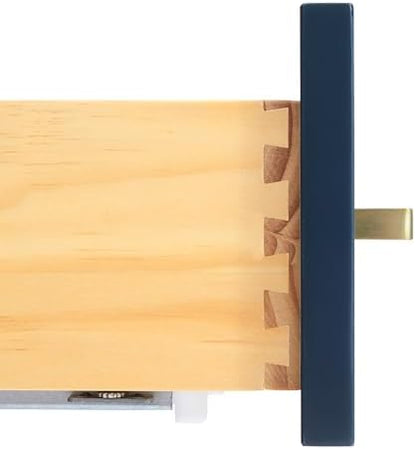 ARIEL Cambridge 48 Inch Single Rectangle Sink Bathroom Vanity with Nero Marquina Black Quartz Countertop 1.5 Inch in Midnight Blue