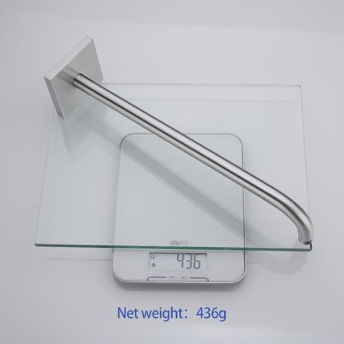 Shower Arm, Extra Extension Arm with Flange, Stainless Steel Wall-Mounted Showerhead Extender Pipe,16 Inch Brushed Nickel Finish,SW-91018-16BN-SQ.
