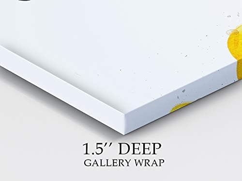 Renditions Gallery Rub Dub Rubber Ducky Bathroom Décor Gallery Wrapped Canvas Wall Art, 16x16,
