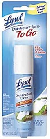 Lysol Disinfectant Spray To Go, Crisp Linen, 1 Ounce