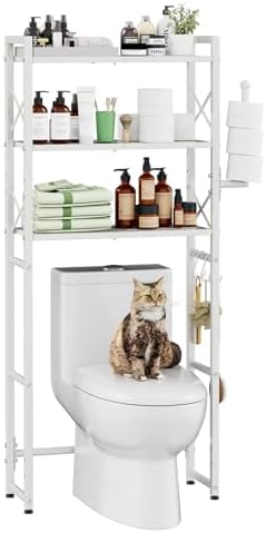 Simple Trending Over The Toilet Storage Rack, 62" H Bathroom Organizer