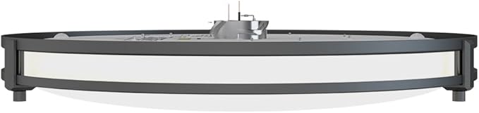 Juno Saturn Flush Mount Ceiling Light with Switchable Color Temperature (2700K-5000K), 16-Inch, Matte Black