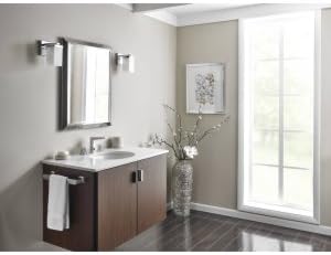 Moen TS8002 Via Two-Handle Modern Bathroom Faucet Trim Kit, Valve Required, Chrome