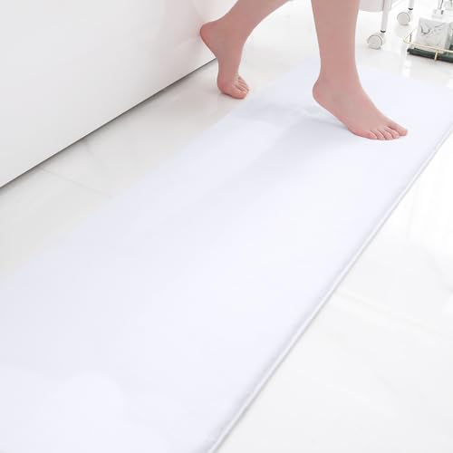 Smiry Memory Foam Bath Mat 59x20, Extra Soft and Absorbent Bathroom Rugs