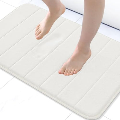 Buganda Memory Foam Bath Mat 24 x 16, Ultra Soft Absorbent Bathroom Rugs