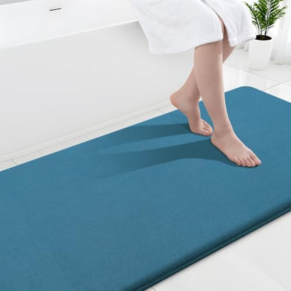 Smiry Memory Foam Bath Mat 47x24, Extra Soft and Absorbent Bathroom Rugs