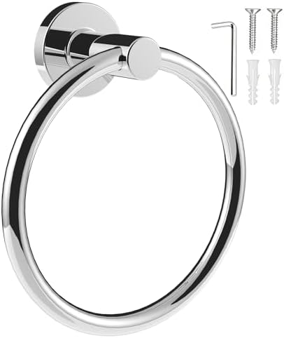 SetSail Towel Holder for Bathroom Wall Chrome Towel Ring