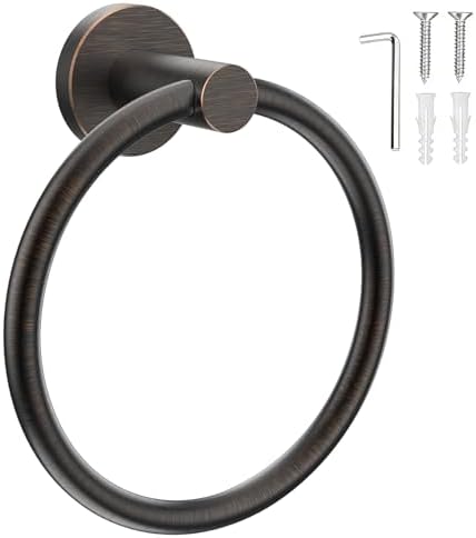 SetSail Towel Holder for Bathroom Wall Oil Rubbed Bronze Towel Ring