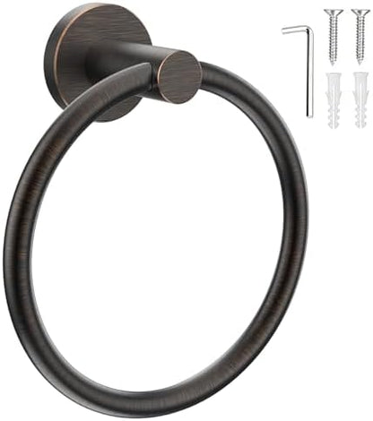 SetSail Towel Holder for Bathroom Wall Oil Rubbed Bronze Towel Ring