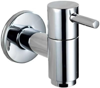 Faucet, Black Gold Wall Mounted Garden Faucet Chrome Plated Tap for Mop Pool and Water Basin(Mop Pool Tap Chrome)