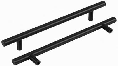 homdiy Black Cabinet Handles 20Pack 6-1/4inch Hole Center Kitchen Drawer Pulls and Knobs Stainless Steel Cabinet Hardware for Bathroom, Cupboard