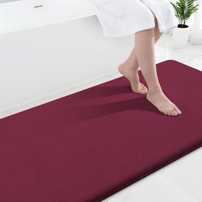 Smiry Memory Foam Bath Mat 59x24, Extra Soft and Absorbent Bathroom Rugs