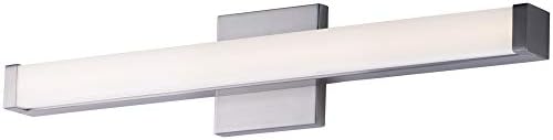 Maxim Lighting Spec Bath Vanity Light | Satin Nickel Aluminum Finish | Contemporary Indoor Light Fixture | Ideal for Bathrooms & Powder Rooms | Dimmable | Home Decor Light Fixture | 52002SN