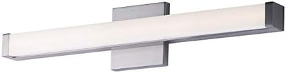 Maxim Lighting Spec Bath Vanity Light | Satin Nickel Aluminum Finish | Contemporary Indoor Light Fixture | Ideal for Bathrooms & Powder Rooms | Dimmable | Home Decor Light Fixture | 52002SN