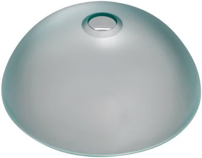Kraus Frosted 14" Glass Vessel Bathroom Sink with PU-MR Chrome