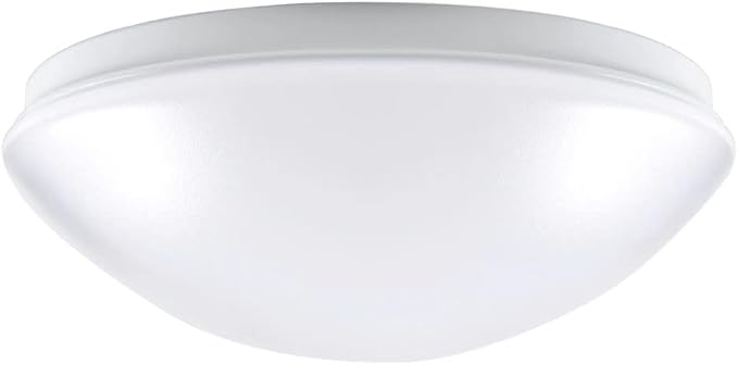 Designers Fountain EnviroLite Flush Mount Ceiling Light, 14 Inch LED Round Lighting Fixture for Kitchen, Bedroom, Bathroom, and Hallway, White, EV1014C5C-06
