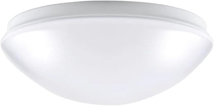 Designers Fountain EnviroLite Flush Mount Ceiling Light, 14 Inch LED Round Lighting Fixture for Kitchen, Bedroom, Bathroom, and Hallway, White, EV1014C5C-06