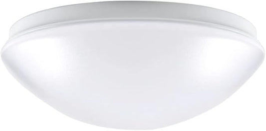 Designers Fountain EnviroLite Flush Mount Ceiling Light, 14 Inch LED Round Lighting Fixture for Kitchen, Bedroom, Bathroom, and Hallway, White, EV1014C5C-06