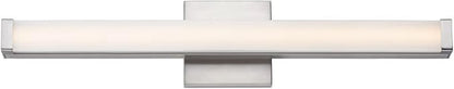 Maxim Lighting Spec Bath Vanity Light | Satin Nickel Aluminum Finish | Contemporary Indoor Light Fixture | Ideal for Bathrooms & Powder Rooms | Dimmable | Home Decor Light Fixture | 52004SN