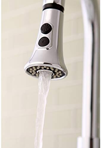 Kingston Brass Gourmetier KDH8721 Pull-Down Kitchen Faucet Sprayer, Chrome
