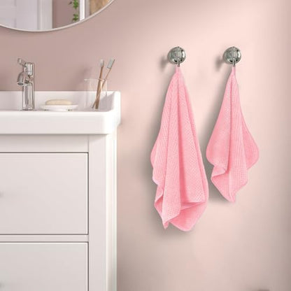 MaopaoBeauty Pink Towels 4 Piece Pink Towel Set, 35x70 in Extra Large Bath Towel Hand Towels Hair Towels Washcloths - Highly Absorbent Quick Dry, Soft Towel Set for Bathroom, Pack of 4