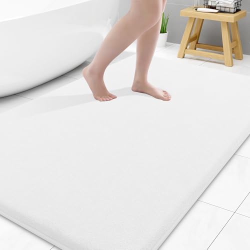 Smiry Memory Foam Bath Mat 40x32, Extra Soft and Absorbent Bathroom Rugs