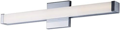 Maxim Lighting Spec Bath Vanity Light | Polished Chrome Aluminum Finish | Contemporary Indoor Light Fixture | Ideal for Bathrooms & Powder Rooms | Dimmable | Home Decor Light Fixture | 52002PC