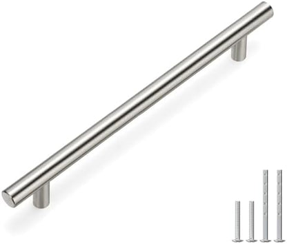 homdiy 30Pack 7-1/2in Hole Centers Zinc Alloy Kitchen Cabinet Handle - HD201SN Drawer Pulls Mordern Cabinet Handles for Bathroom Wardrobe Cabinet Hardware