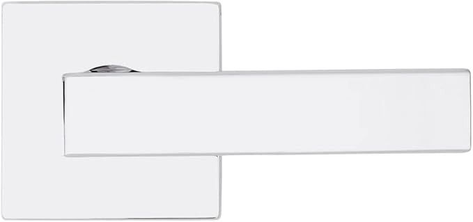 Kwikset Singapore Interior Passage Door Handle, Lever For Closet and Hallway Doors, Reversible Non-Locking Handle Lever, Polished Chrome