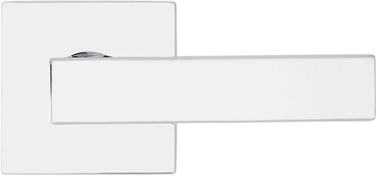 Kwikset Singapore Interior Passage Door Handle, Lever For Closet and Hallway Doors, Reversible Non-Locking Handle Lever, Polished Chrome