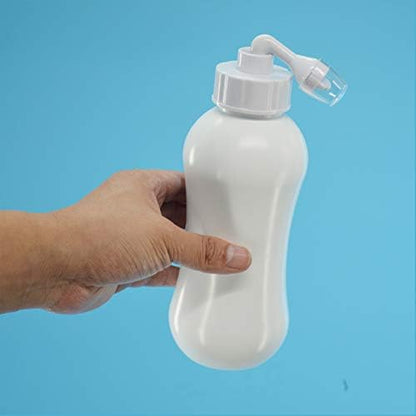 Upside Down Bidet for Postpartum Care, Old People&Child Cleansing.Portable Bidet Sprayer and Travel Bidet with Hand Held Bidet Bottle for Personal Cleansing (M, White)