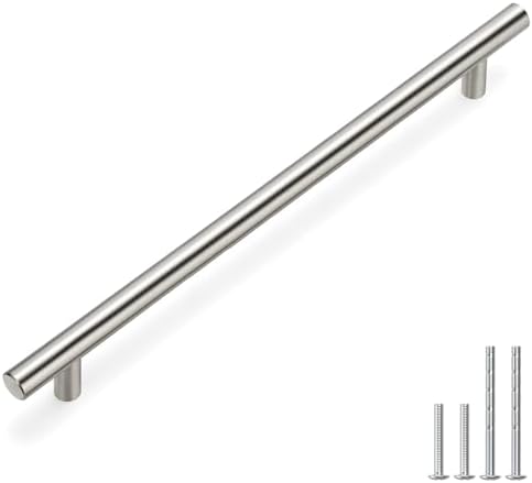 homdiy 40Pack 10in Hole Centers Zinc Alloy Kitchen Cabinet Handle - HD201SN Drawer Pulls Mordern Cabinet Handles for Bathroom Wardrobe Cabinet Hardware